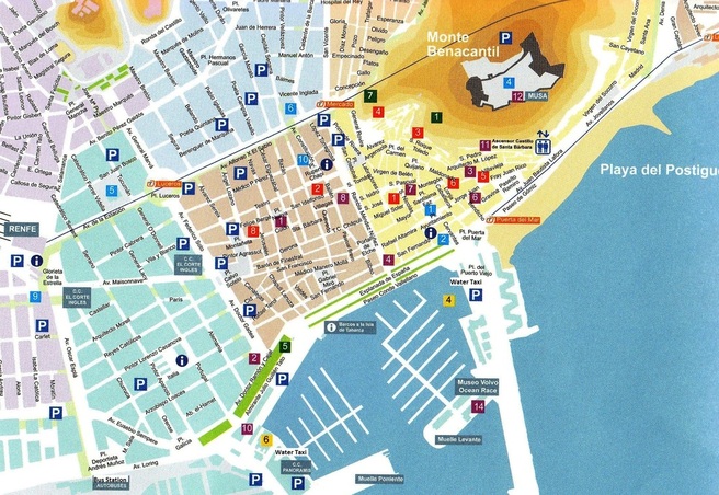 Map of Alicante - Casa Isabella